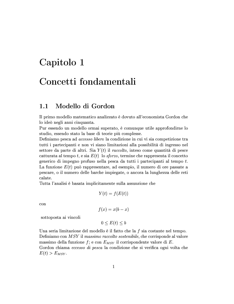 Anteprima della tesi: Modelli matematici per la pesca industriale, Pagina 5