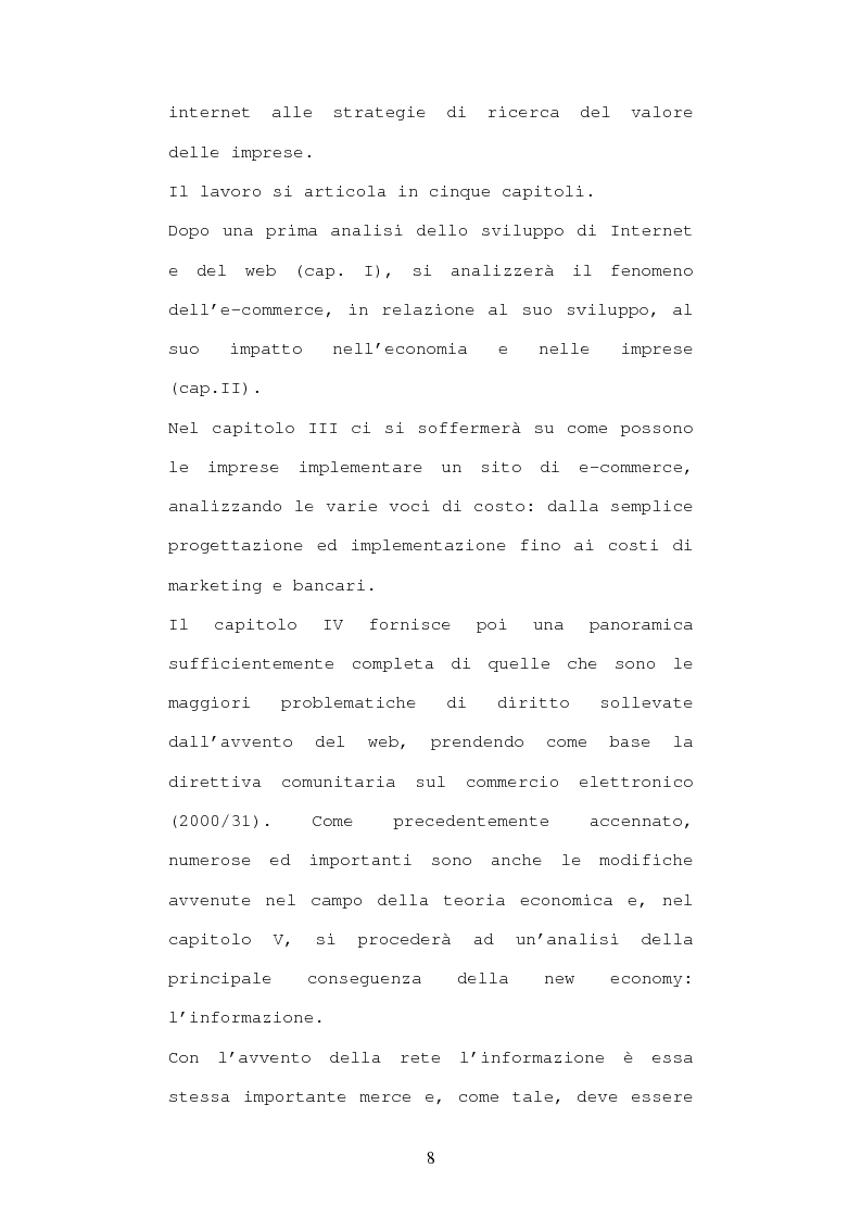 Anteprima della tesi: Economia e diritto dell'e-commerce, Pagina 3