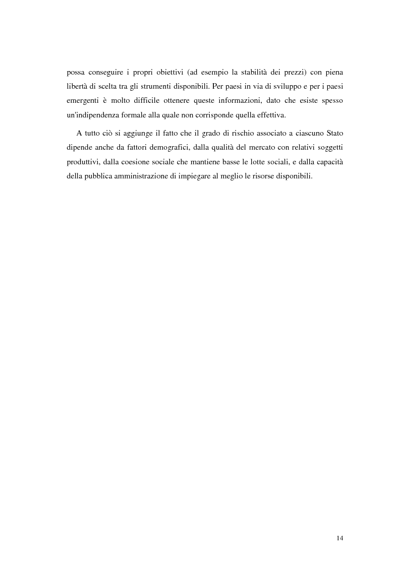 Anteprima della tesi: L'analisi del rischio paese. Una applicazione delle reti neurali., Pagina 11