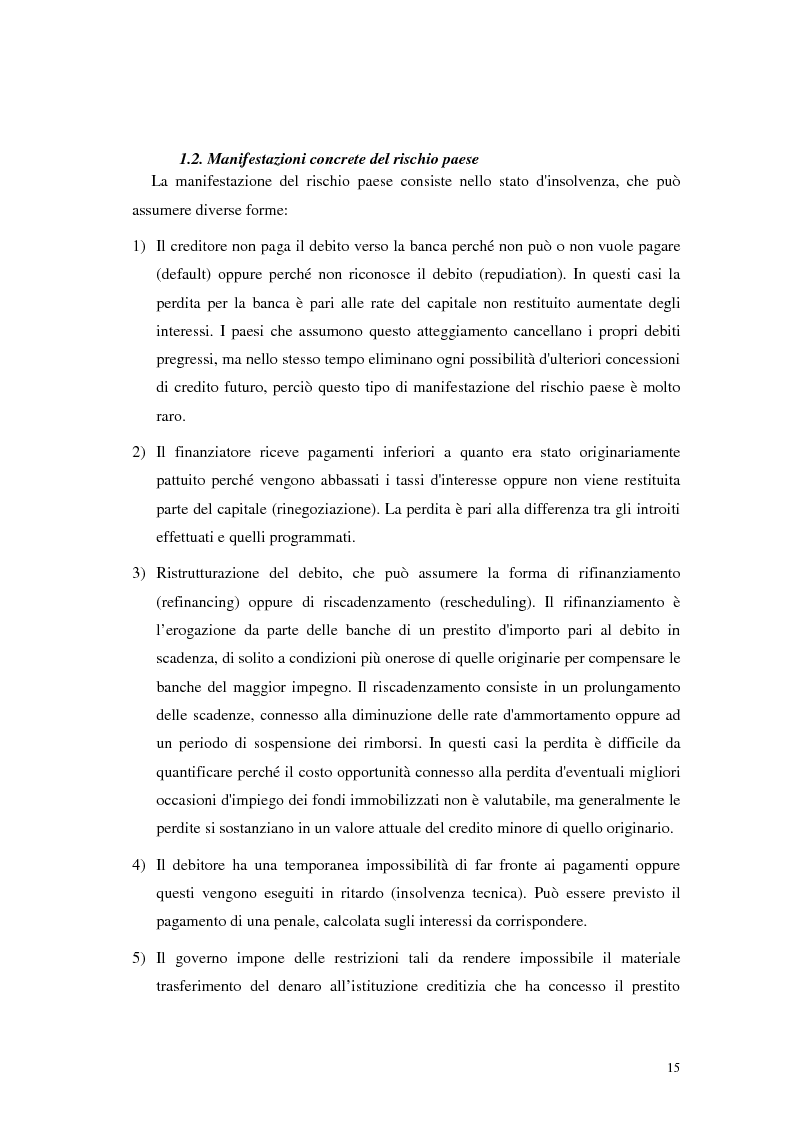 Anteprima della tesi: L'analisi del rischio paese. Una applicazione delle reti neurali., Pagina 12