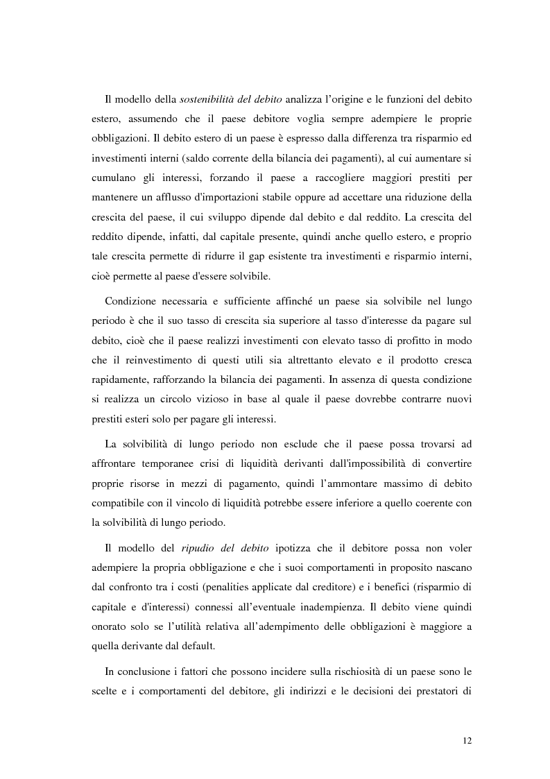 Anteprima della tesi: L'analisi del rischio paese. Una applicazione delle reti neurali., Pagina 9