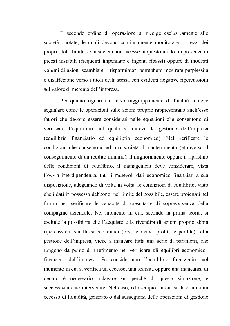 Anteprima della tesi: Acquisto e possesso di azioni proprie e della controllante: motivazioni e riflessi sul bilancio d'esercizio e consolidato, Pagina 5