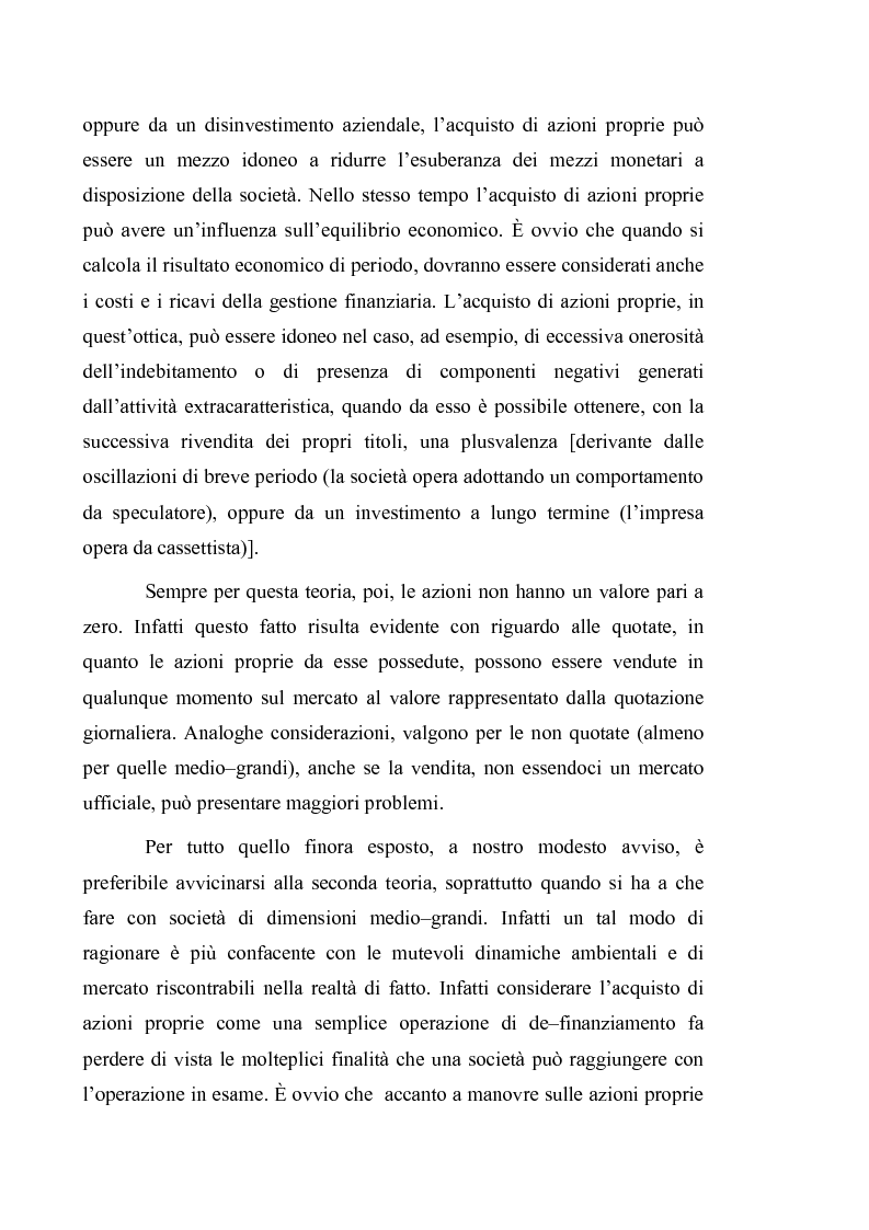 Anteprima della tesi: Acquisto e possesso di azioni proprie e della controllante: motivazioni e riflessi sul bilancio d'esercizio e consolidato, Pagina 6