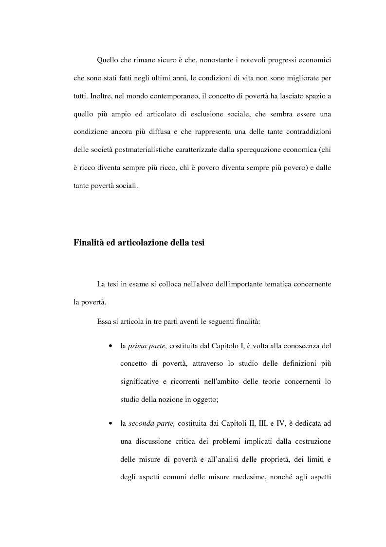 Anteprima della tesi: Povertà: aspetti definitori, misure e principali indagini con particolare riferimento al contesto italiano, Pagina 2