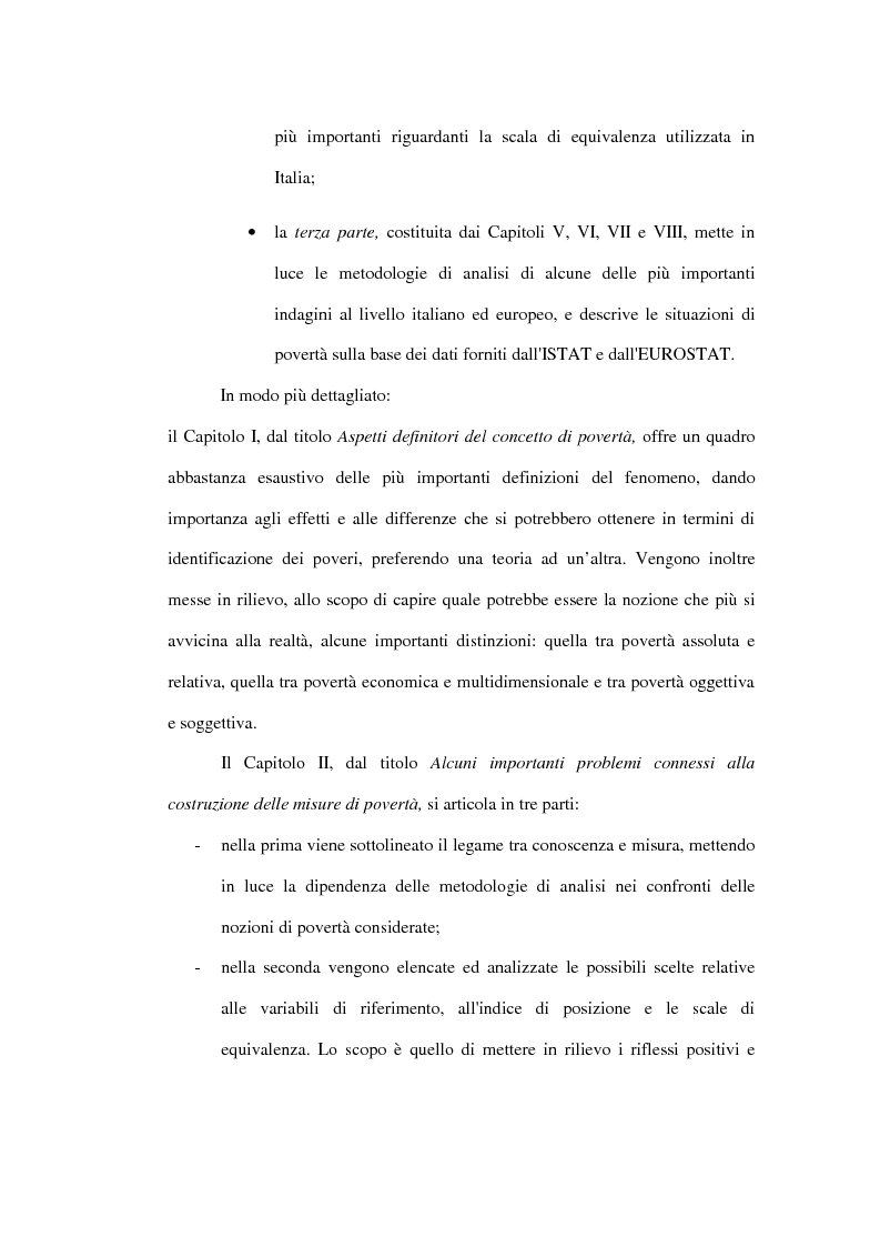 Anteprima della tesi: Povertà: aspetti definitori, misure e principali indagini con particolare riferimento al contesto italiano, Pagina 3