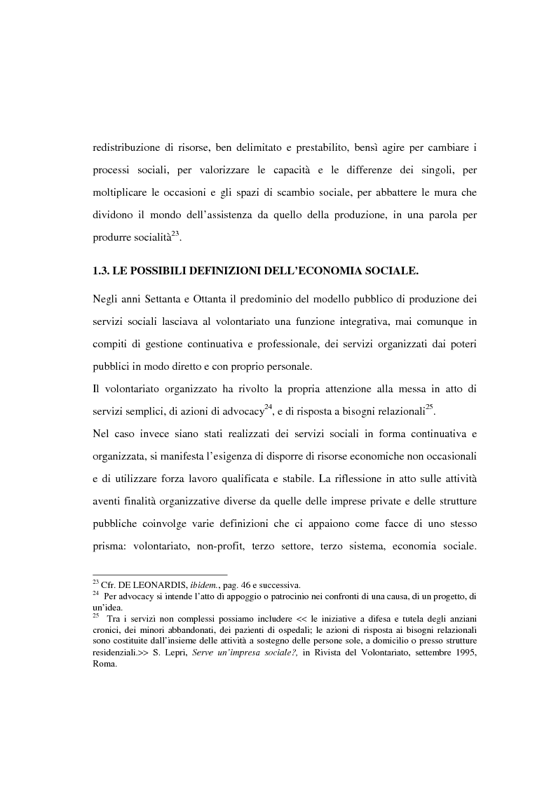 Anteprima della tesi: Il finanziamento del settore non profit: la prospettiva della banca etica, Pagina 15