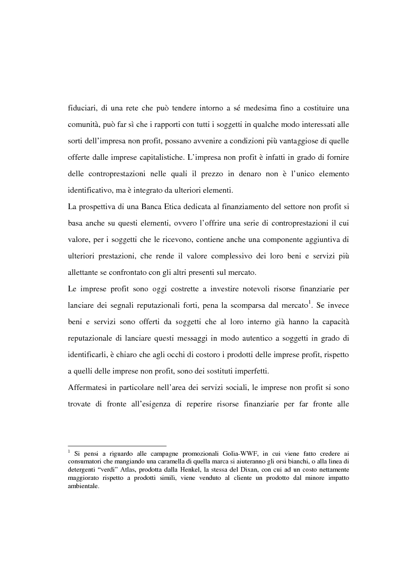 Anteprima della tesi: Il finanziamento del settore non profit: la prospettiva della banca etica, Pagina 2