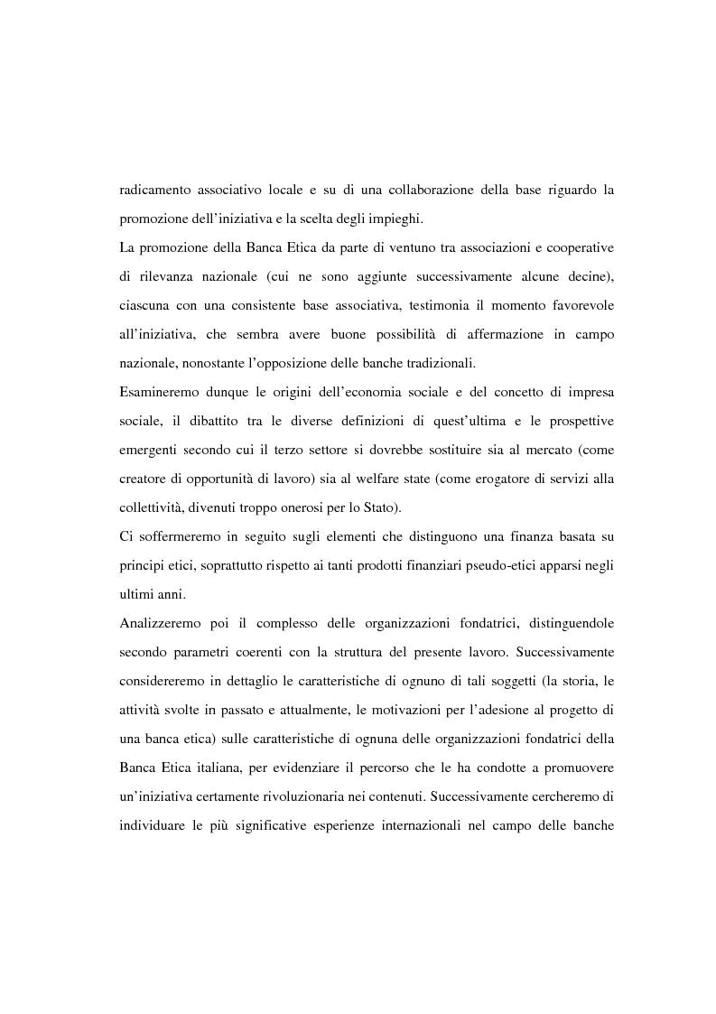 Anteprima della tesi: Il finanziamento del settore non profit: la prospettiva della banca etica, Pagina 4