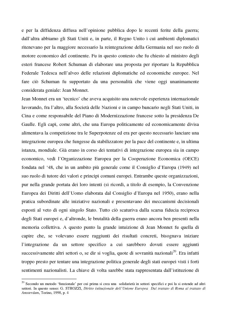 Anteprima della tesi: Sicurezza 'interna ed esterna' nello sviluppo dell'Unione Politica Europea, Pagina 10