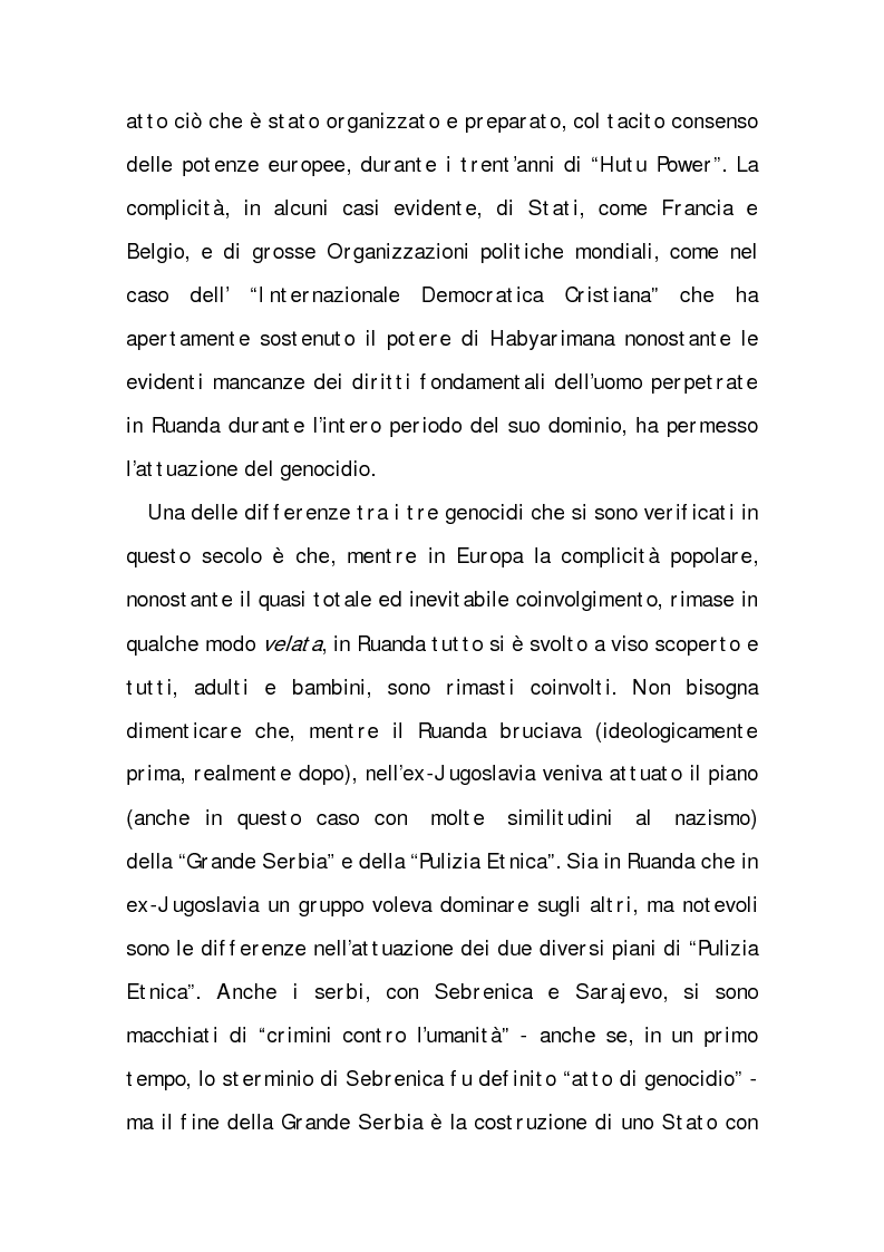 Anteprima della tesi: Rwanda (Paese dalle mille Colline). I ricorsi di una ''distrazione'', Pagina 8