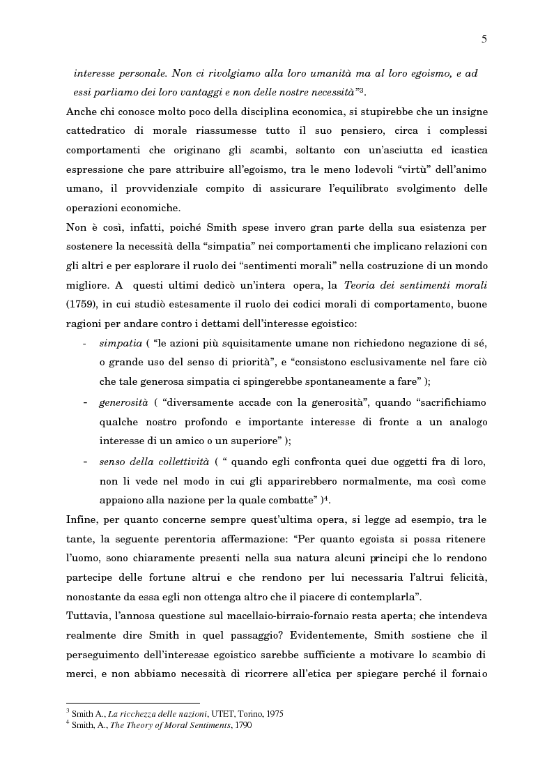 Anteprima della tesi: Economia, etica e finanza - Riflessioni su una conciliazione all'alba del III millennio, Pagina 10