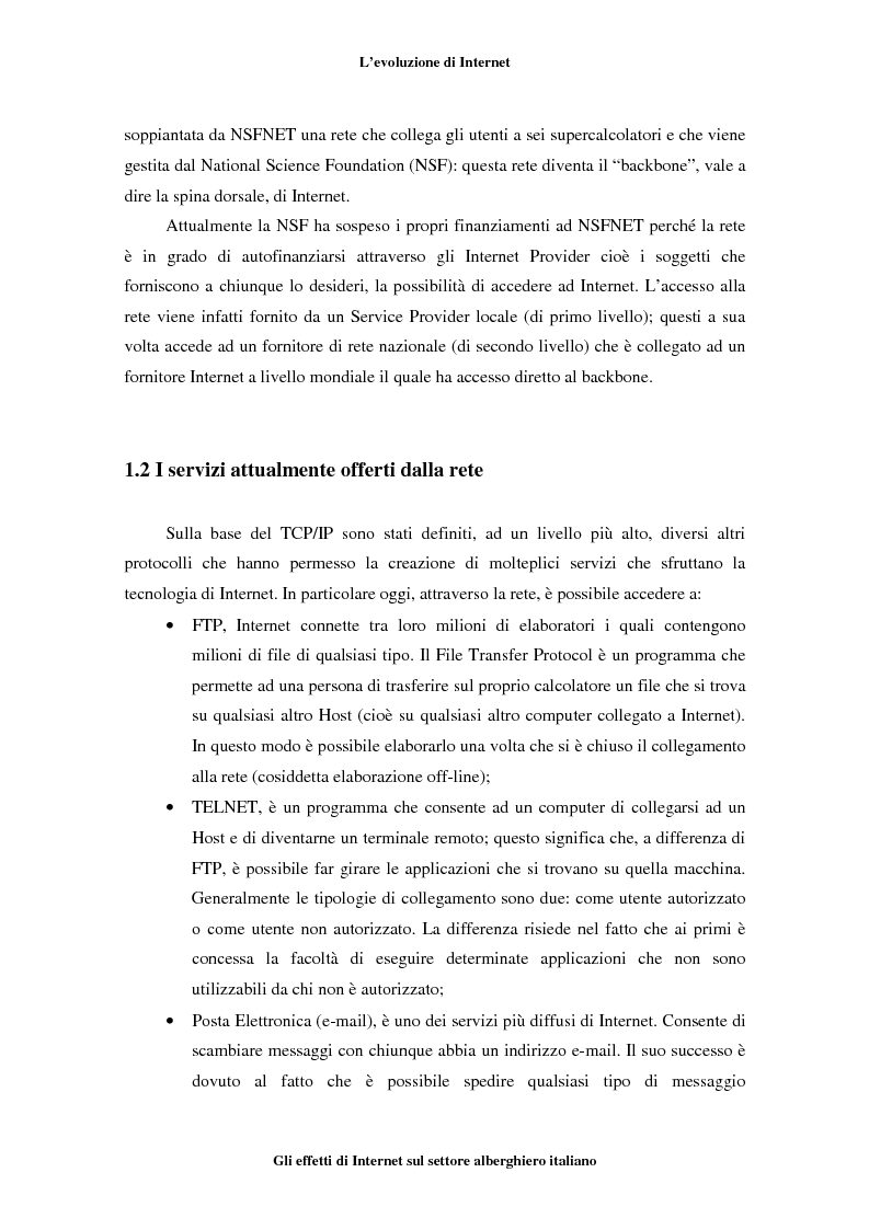 Anteprima della tesi: Gli effetti di Internet sul settore alberghiero italiano, Pagina 2