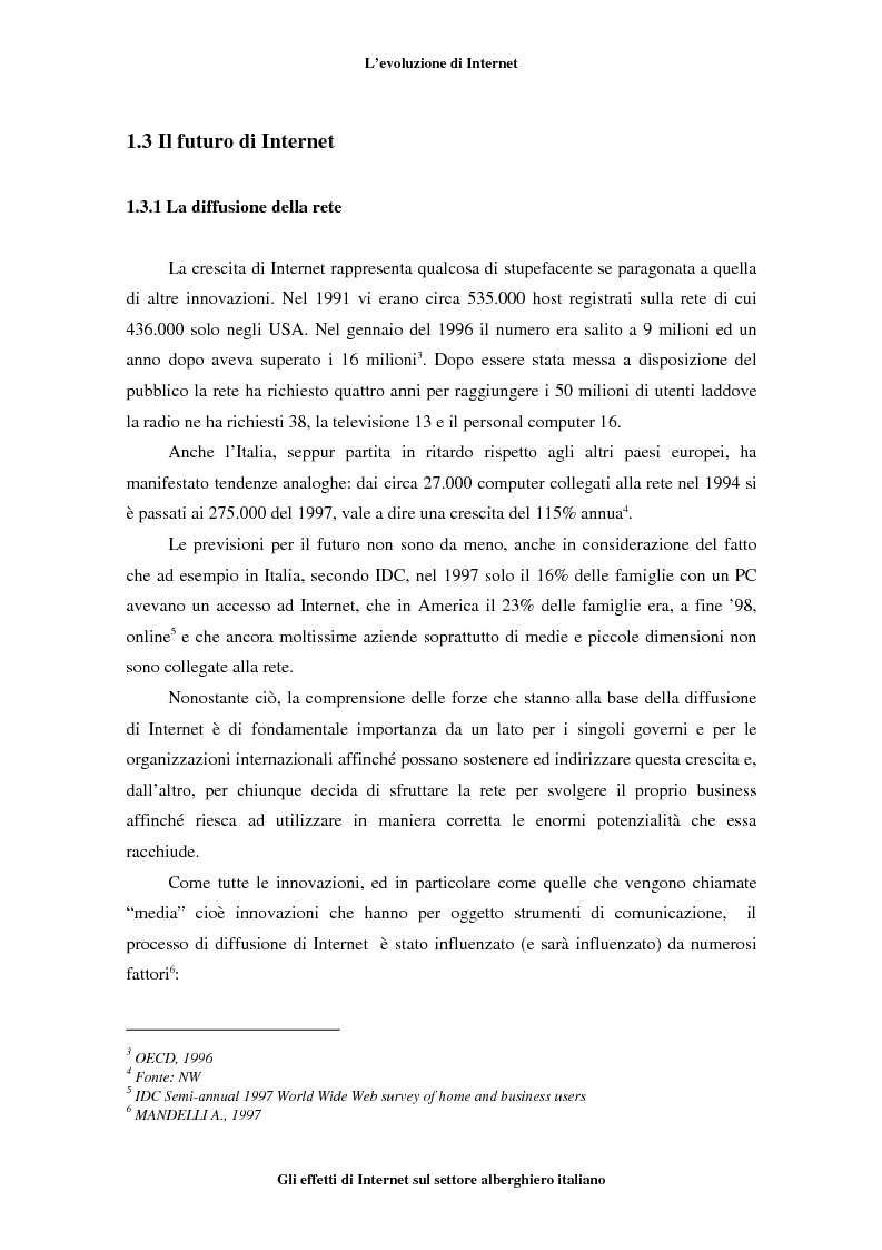 Anteprima della tesi: Gli effetti di Internet sul settore alberghiero italiano, Pagina 6