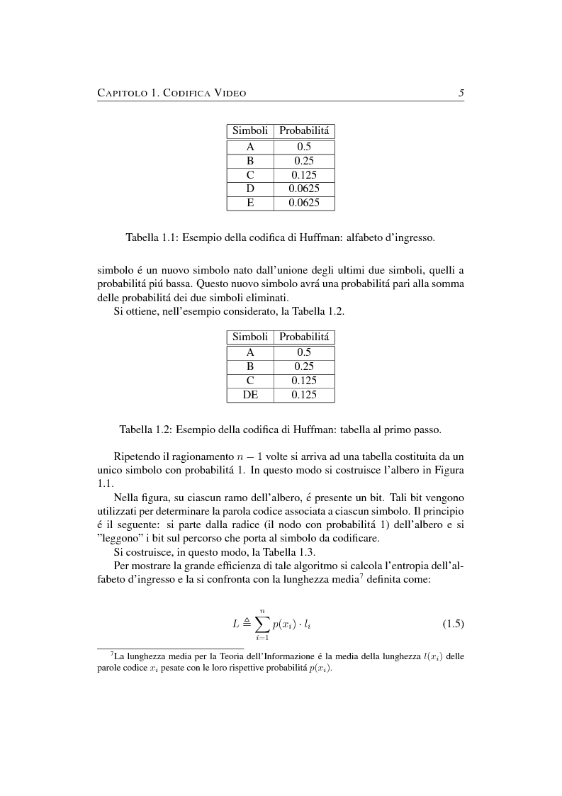 Anteprima della tesi: Compressione object-based del segnale video mediante trasformata Wavelet, Pagina 5