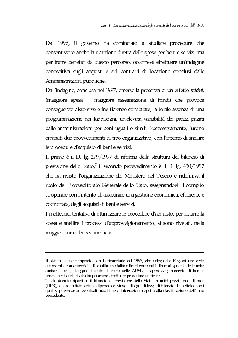 Anteprima della tesi: E-procurement per beni e servizi nella pubblica amministrazione: un'analisi di fattibilità nel settore sanitario, Pagina 12