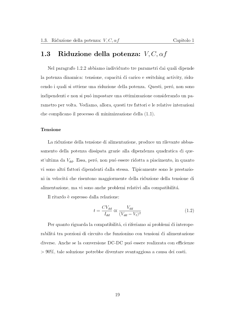 Anteprima della tesi: Progettazione di un moltiplicatore binario veloce a basso consumo di potenza, Pagina 10