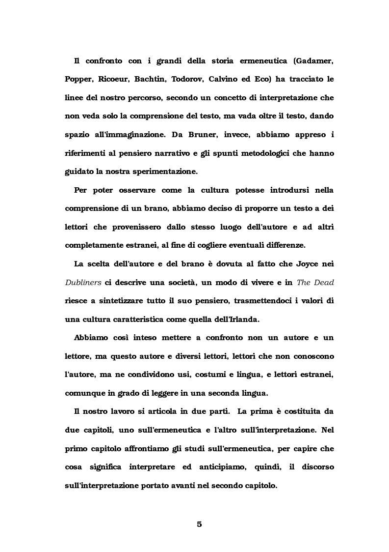 Anteprima della tesi: Autore e lettore a confronto: la doppia interpretazione, Pagina 2