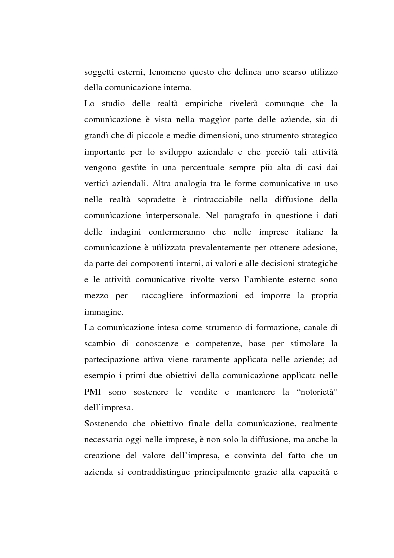 Anteprima della tesi: La comunicazione organizzativa: teorie e condizioni di realizzazione nelle imprese italiane, Pagina 8