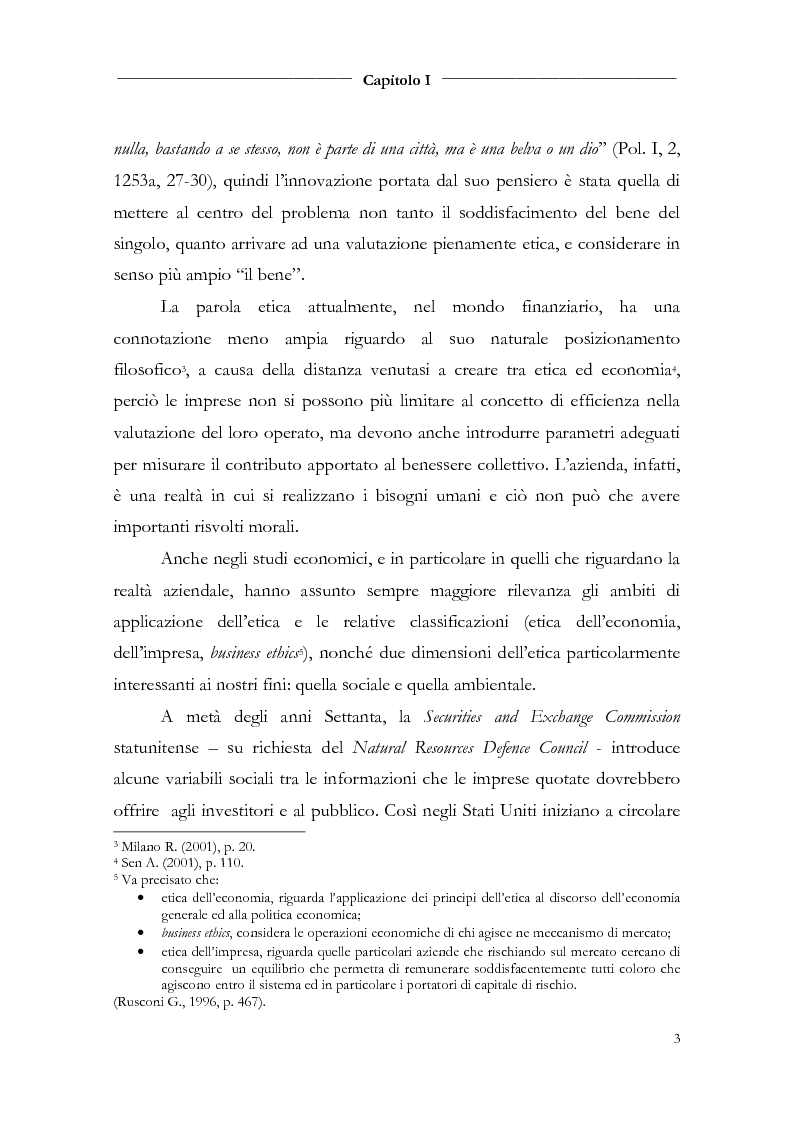Anteprima della tesi: Responsabilità sociale d'impresa e bilancio sociale nelle aziende di credito, Pagina 5
