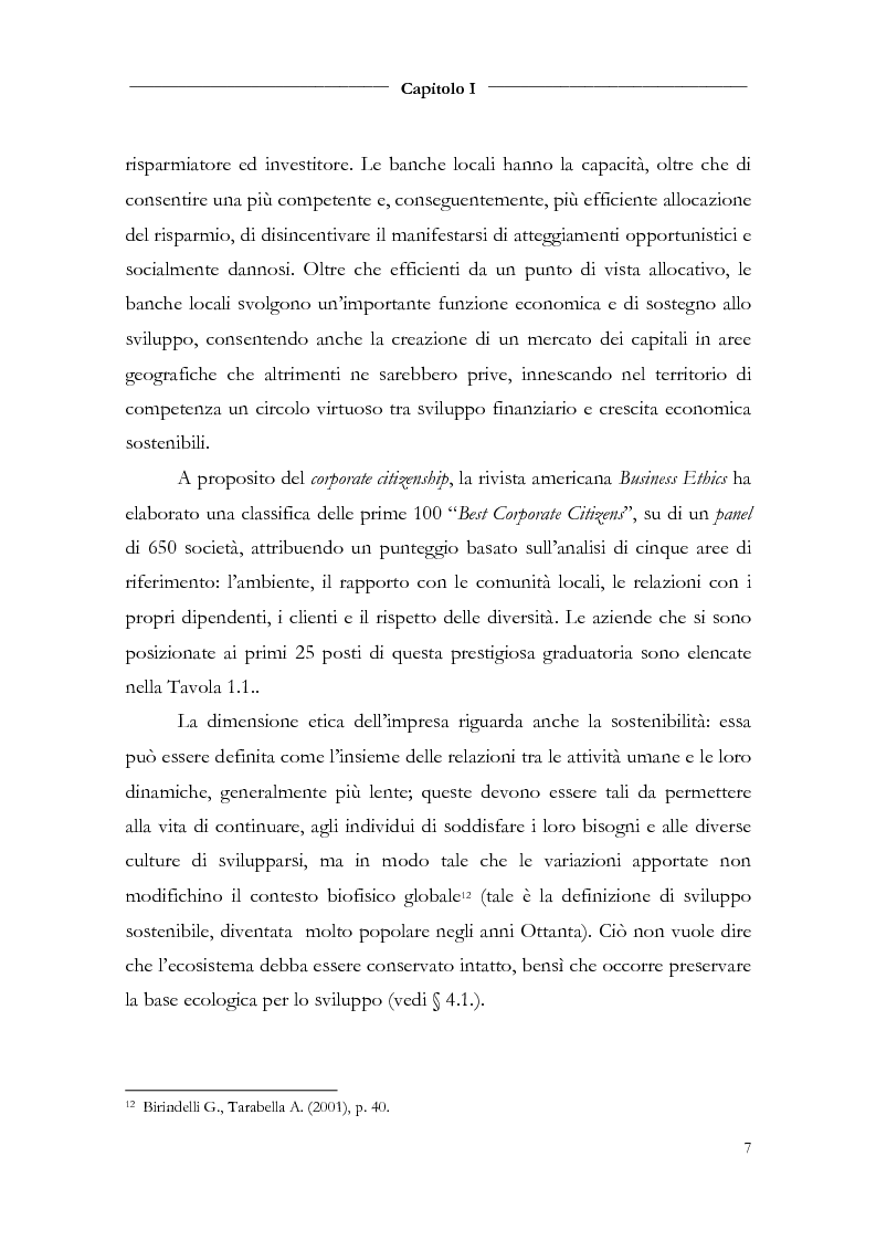 Anteprima della tesi: Responsabilità sociale d'impresa e bilancio sociale nelle aziende di credito, Pagina 9