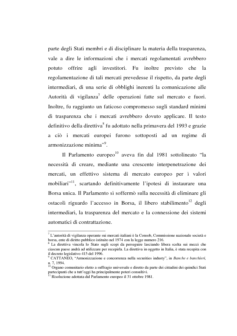 Anteprima della tesi: L'evoluzione della Borsa Italiana S.p.A., Pagina 10