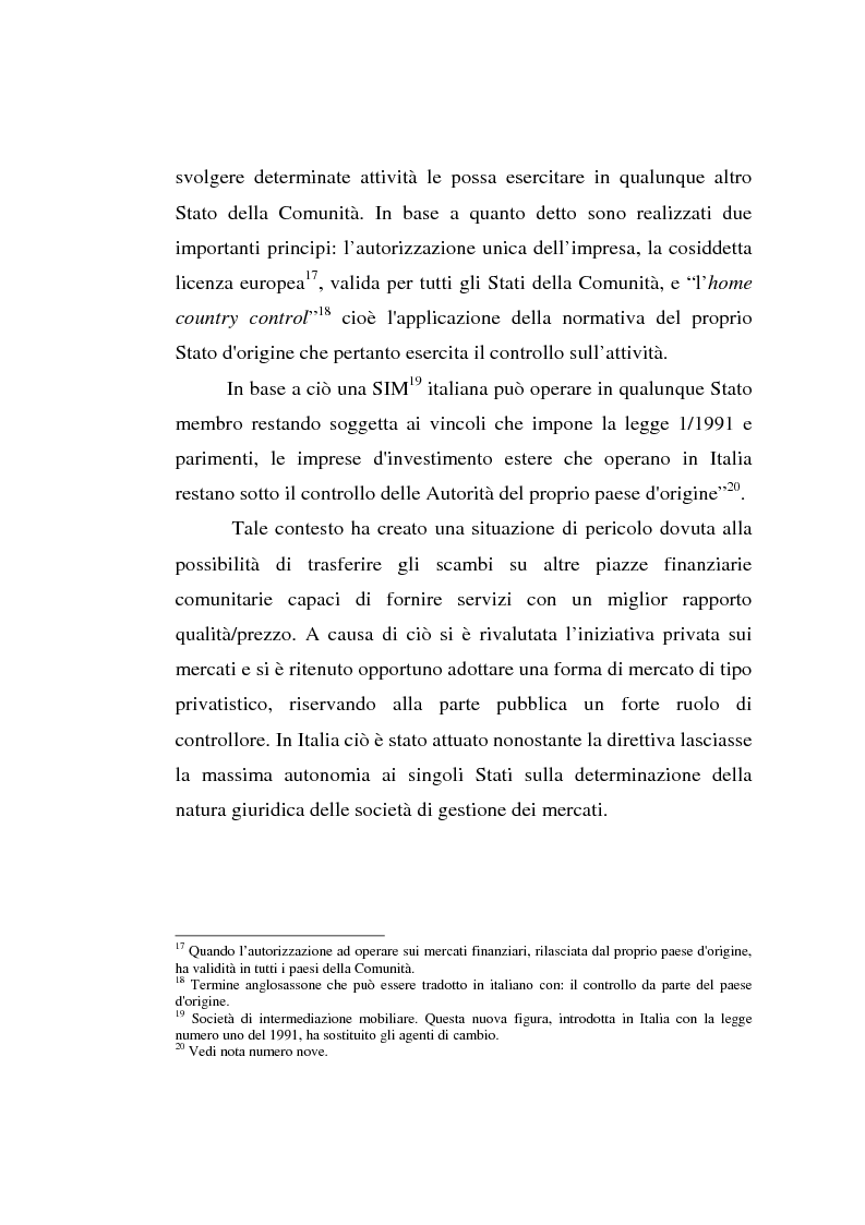 Anteprima della tesi: L'evoluzione della Borsa Italiana S.p.A., Pagina 13