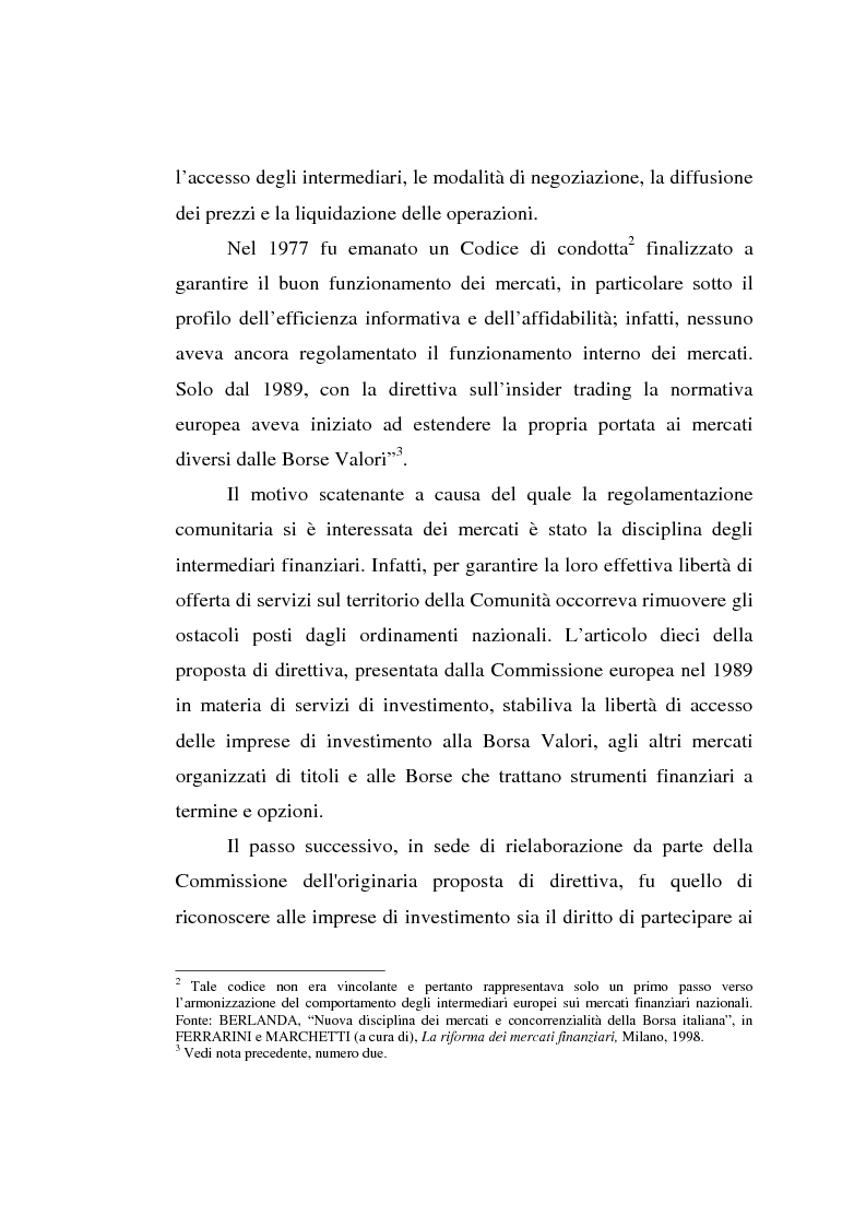 Anteprima della tesi: L'evoluzione della Borsa Italiana S.p.A., Pagina 8
