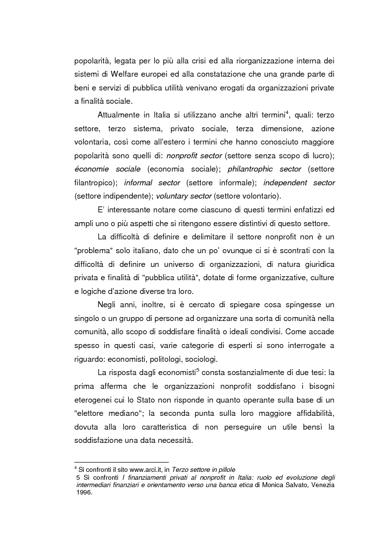 Anteprima della tesi: Fondazioni bancarie e attività culturali. Il caso Fondazione Cassamarca di Treviso, Pagina 3