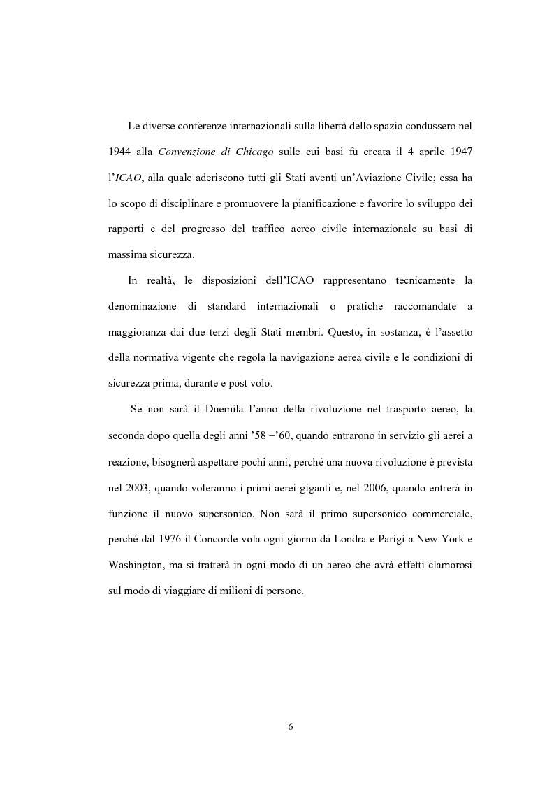 Anteprima della tesi: La sicurezza della navigazione aerea, Pagina 3