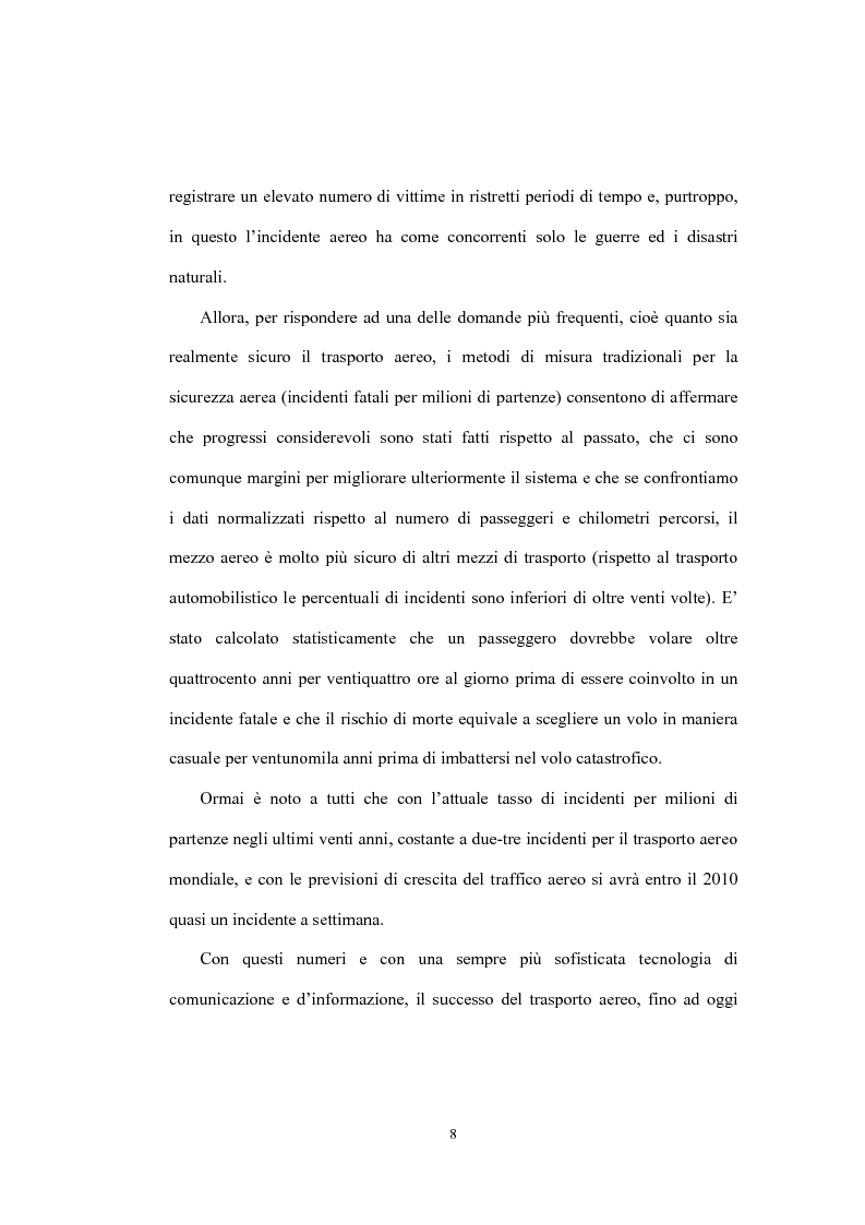Anteprima della tesi: La sicurezza della navigazione aerea, Pagina 5