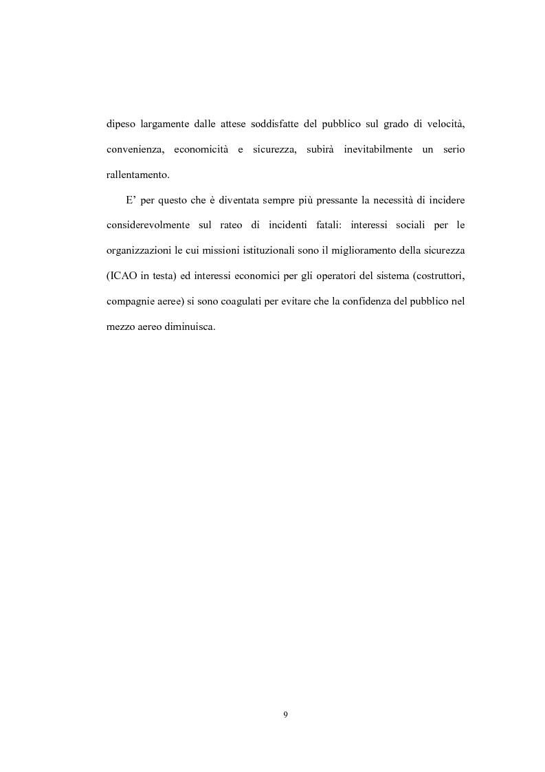 Anteprima della tesi: La sicurezza della navigazione aerea, Pagina 6