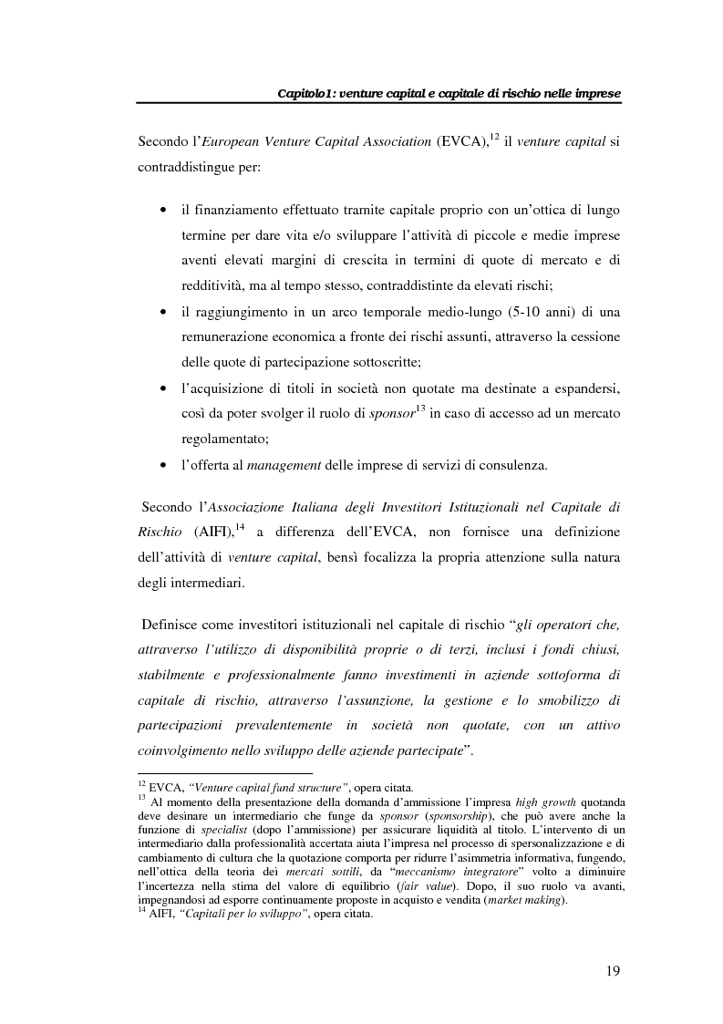 Anteprima della tesi: Il venture capital per lo sviluppo delle imprese: il caso Novuspharma s.p.a., Pagina 14
