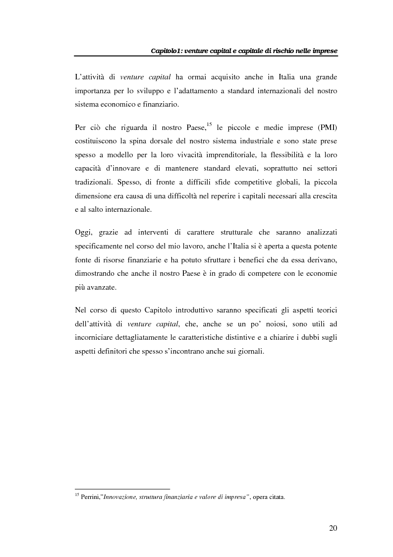 Anteprima della tesi: Il venture capital per lo sviluppo delle imprese: il caso Novuspharma s.p.a., Pagina 15