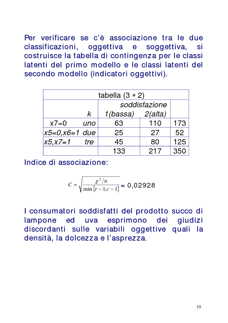 Anteprima della tesi: Le classi latenti: una analisi fattoriale per dati categoriali, Pagina 10