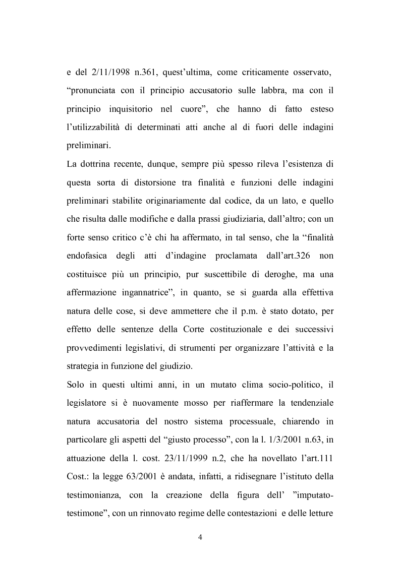 Anteprima della tesi: La chiusura delle indagini preliminari, Pagina 2