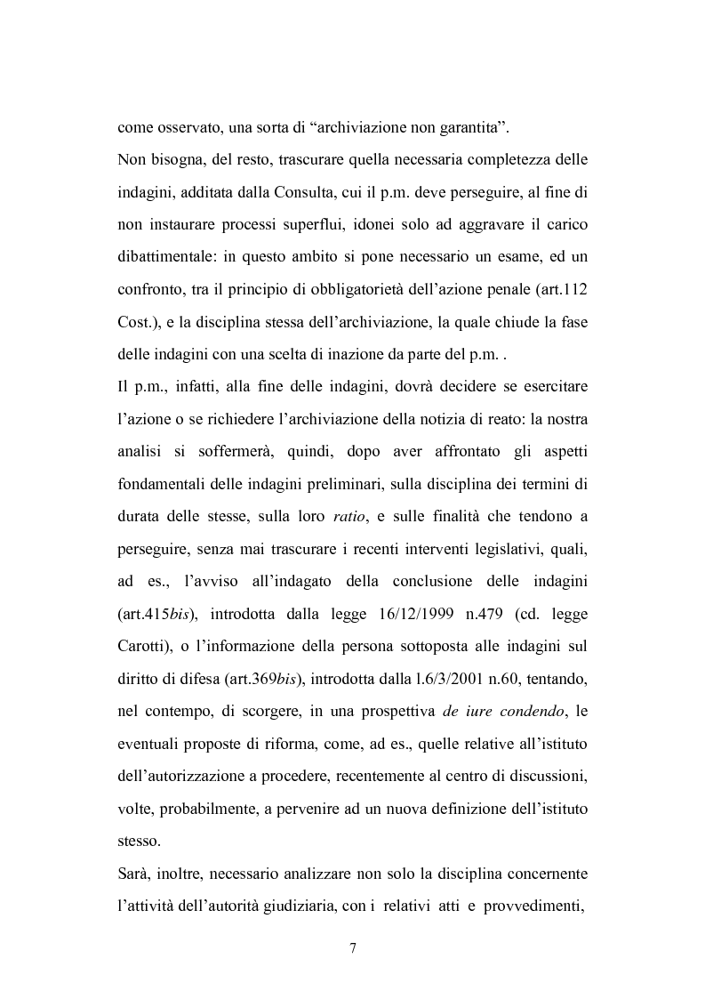 Anteprima della tesi: La chiusura delle indagini preliminari, Pagina 5