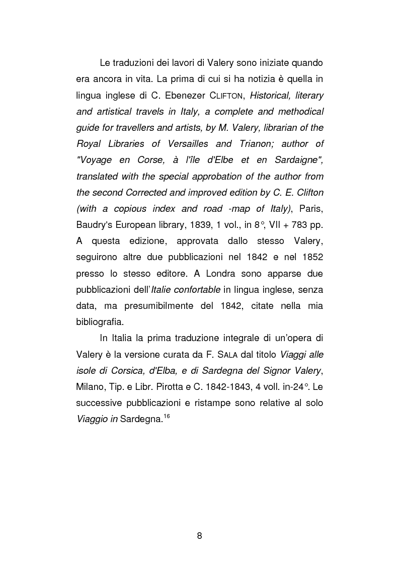 Anteprima della tesi: La versione interfoliata dei ''Voyages historiques, litteraries et artistiques en Italie'' di Antoine-Claude Pasquin Valery, Pagina 11
