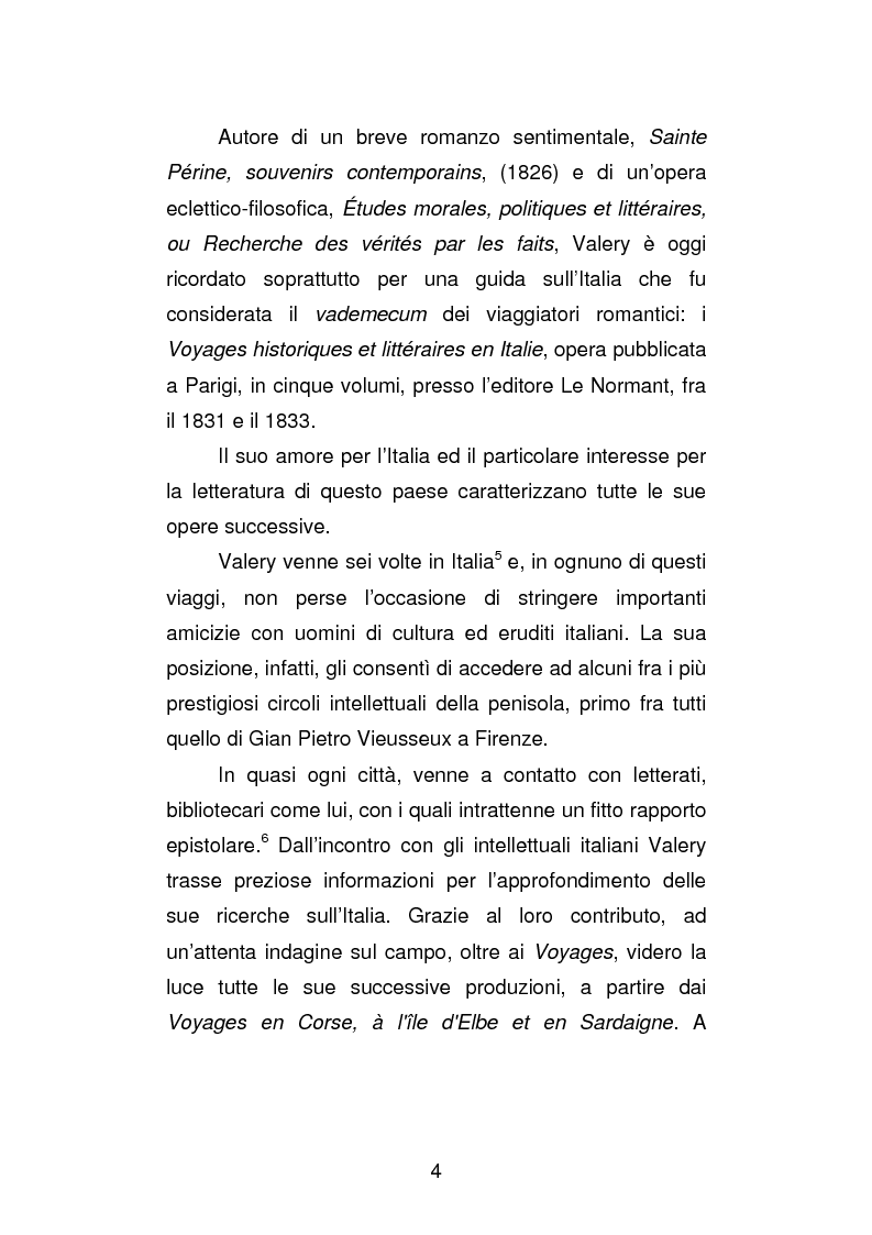 Anteprima della tesi: La versione interfoliata dei ''Voyages historiques, litteraries et artistiques en Italie'' di Antoine-Claude Pasquin Valery, Pagina 7