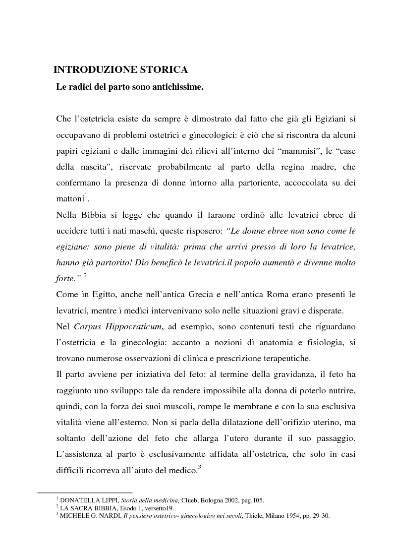 Anteprima della tesi: La formazione dell'ostetrica tra passato e presente. Dall'empirismo alla strutturazione di un curriculum - Il caso di Firenze, Pagina 3