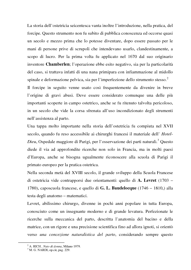 Anteprima della tesi: La formazione dell'ostetrica tra passato e presente. Dall'empirismo alla strutturazione di un curriculum - Il caso di Firenze, Pagina 9
