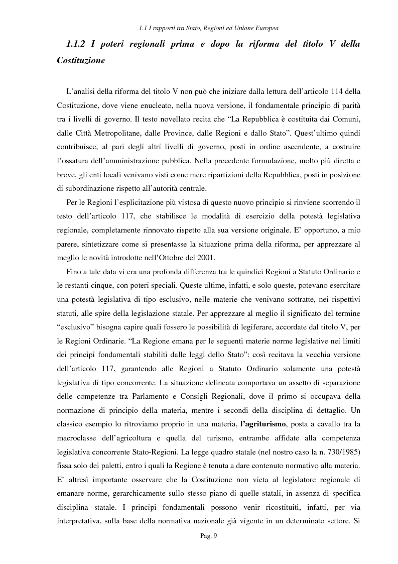 Anteprima della tesi: Ipotesi per uno sviluppo sostenibile: l'agriturismo, Pagina 6