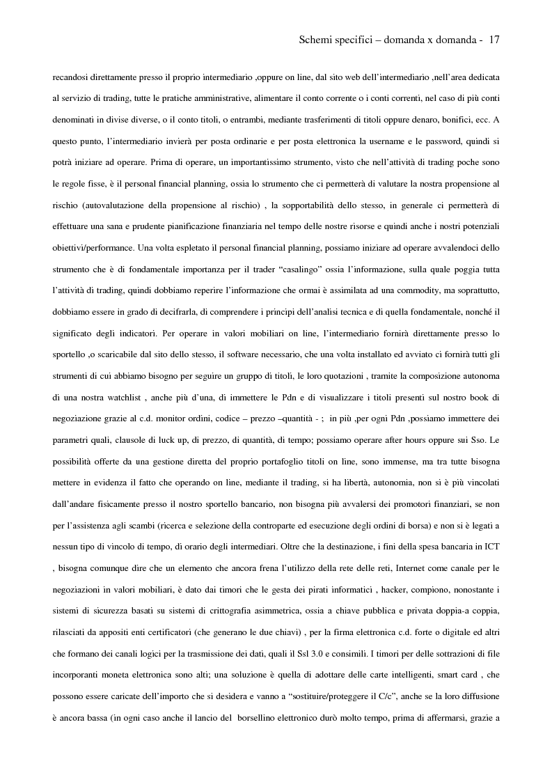 Anteprima della tesi: Internet e promotori finanziari nella gestione dei patrimoni mobiliari on line, Pagina 17