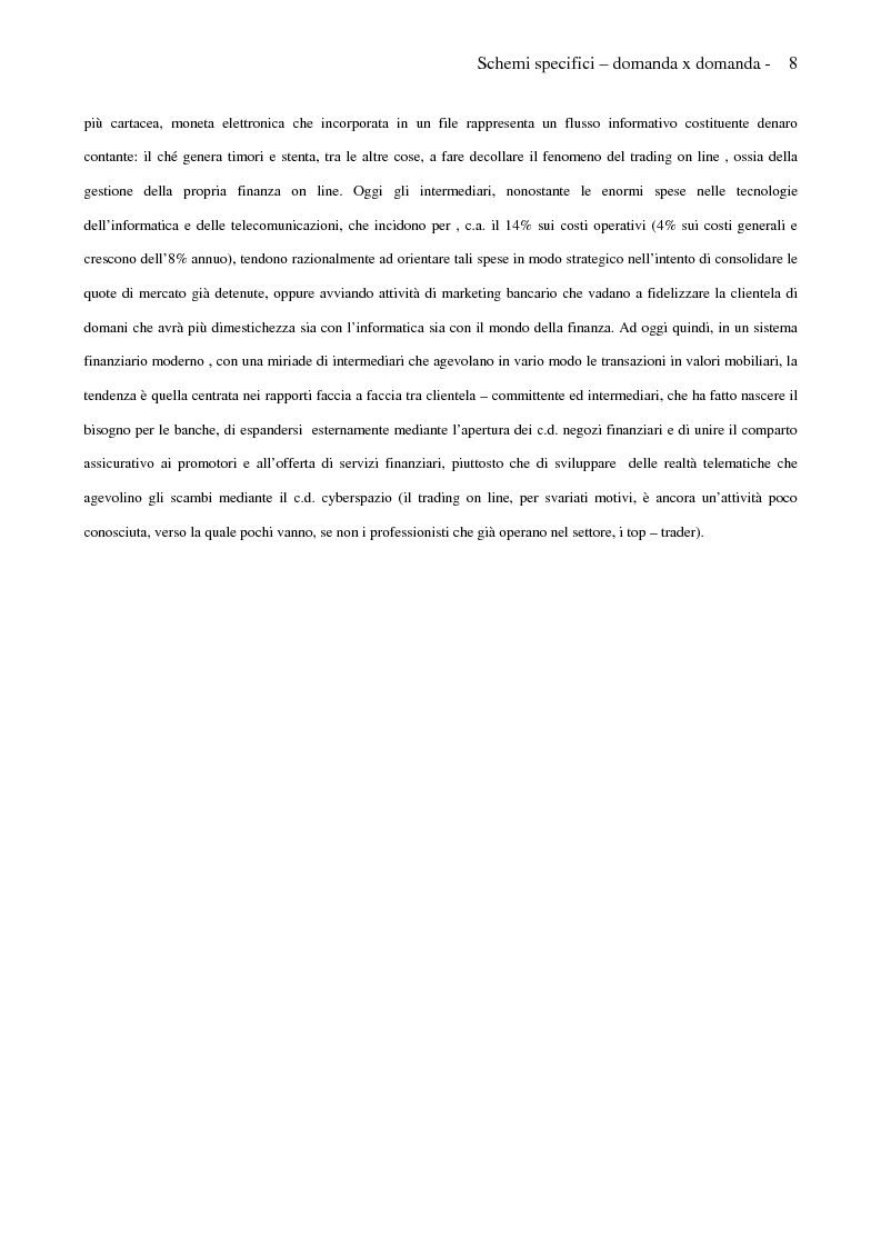 Anteprima della tesi: Internet e promotori finanziari nella gestione dei patrimoni mobiliari on line, Pagina 8