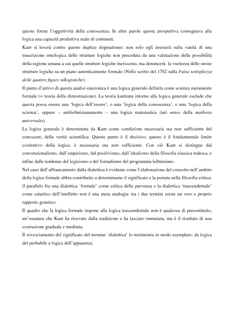 Anteprima della tesi: La logica formale e l'elaborazione del criticismo, Pagina 4