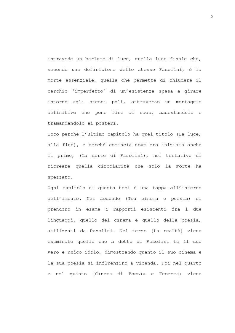 Anteprima della tesi: Pasolini - Il cinema della poesia, Pagina 2