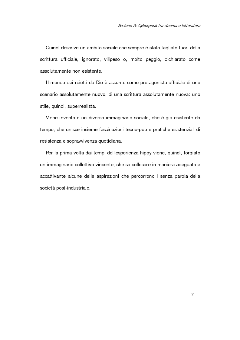 Anteprima della tesi: Il cinema cyberpunk: la trasformazione del corpo in macchina, Pagina 13