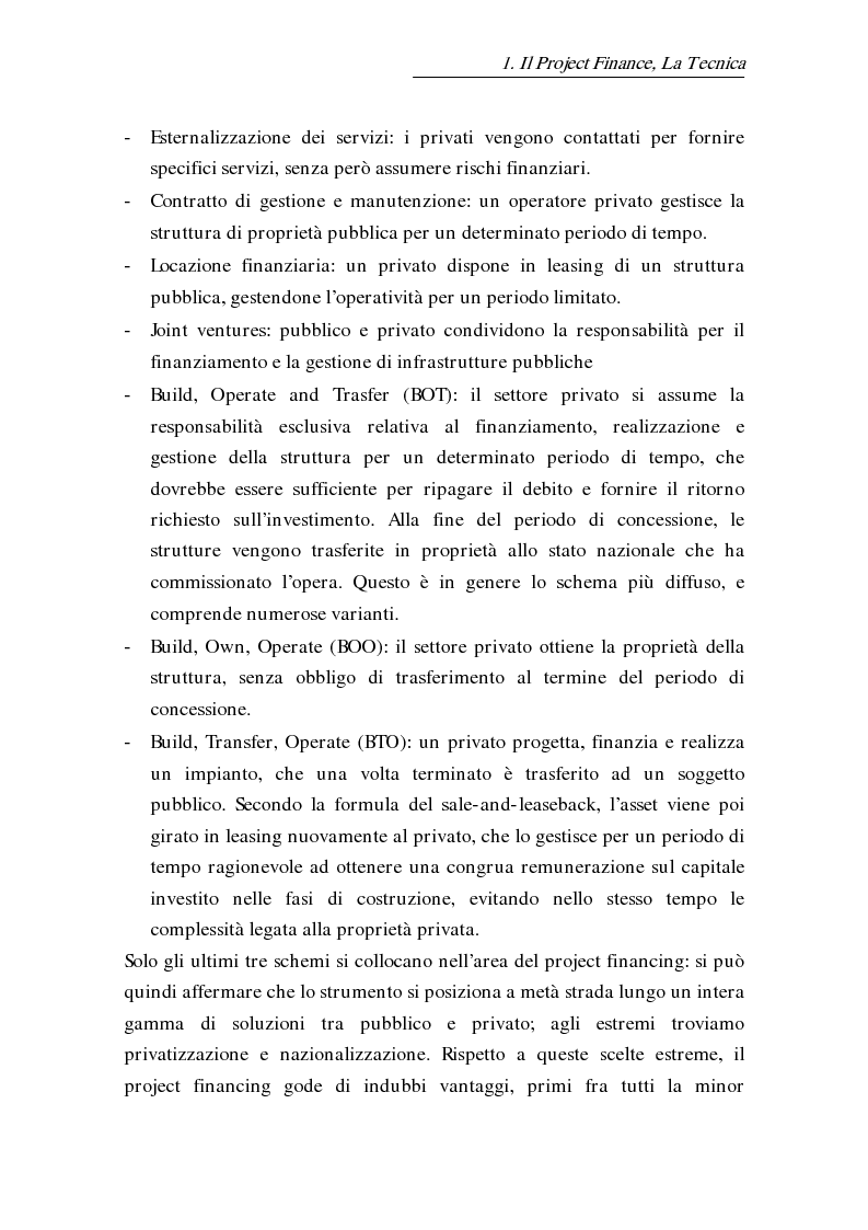 Anteprima della tesi: L'uso delle opzioni reali nella risk allocation della finanza di progetto: il caso degli investimenti su infrastrutture autostradali, Pagina 11