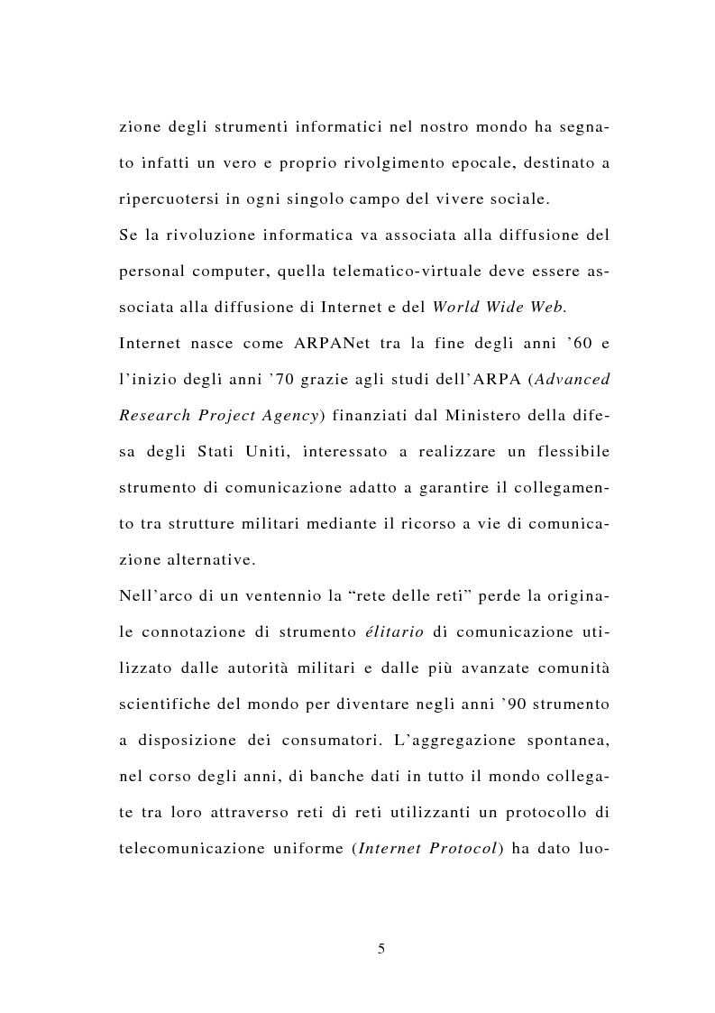 Anteprima della tesi: La stipulazione dei contratti on-line, Pagina 3