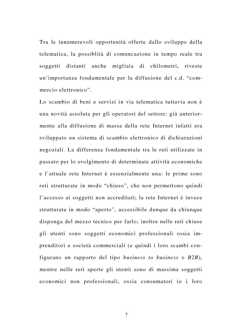 Anteprima della tesi: La stipulazione dei contratti on-line, Pagina 5