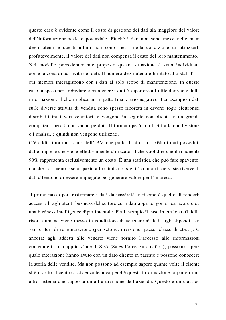 Anteprima della tesi: Crm: quando il successo dell'impresa passa per la conoscenza del cliente, Pagina 9